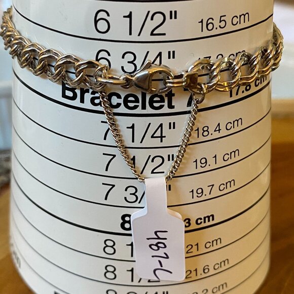 James Avery Medium Double Curb Charm Bracelet, Size S, Sterling Silver - Picture 4 of 4